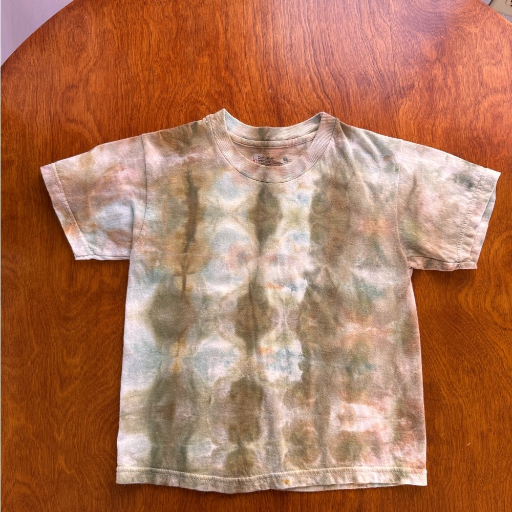 Kids Hand Dyed Tie-Dye T-Shirt Size M (10/12)